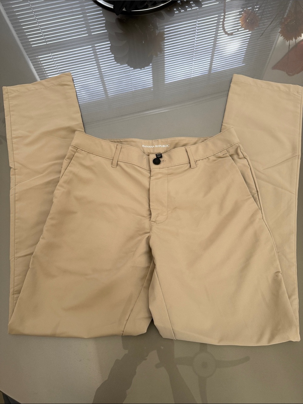 Banana Republic Beige Slim Chino Pants